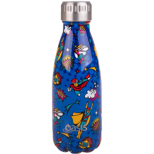 Double Wall Insulated Drink Bottle 350ml - Super Heroes