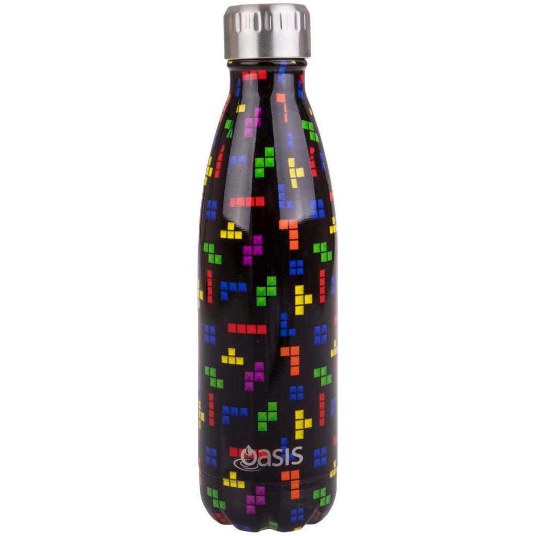 Double Wall Insulated Drink Bottle 500ml - Tetrimino